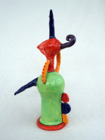 Signora, elegante, H 33 cm, Keramik