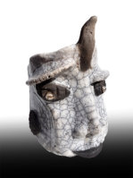 o.T., H 23 cm Keramik, Raku