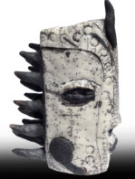 o.T., H 25 cm Keramik, Raku